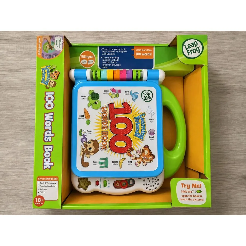 LeapFrog Scout & Violet 100 Words Book New Bilingual Interactive Learning Toy